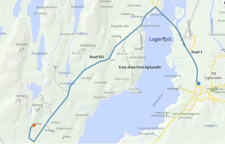 Apartmán Setberg Egilsstadir Exteriér fotografie